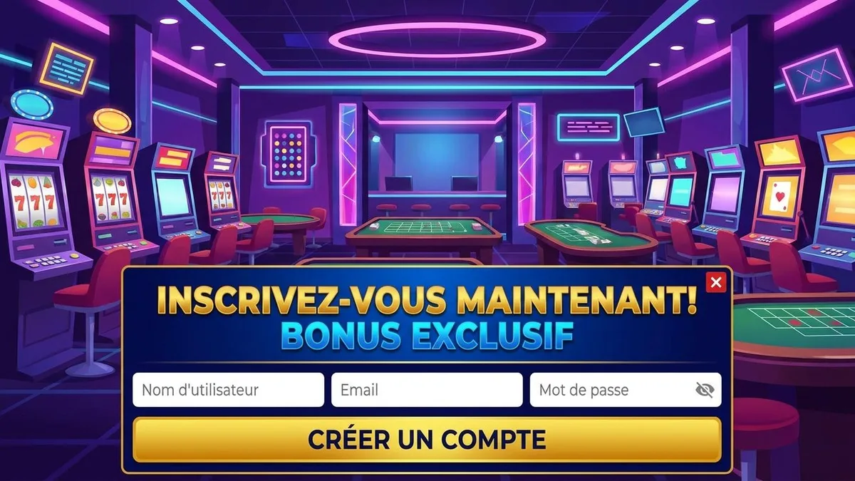 Inscription avec bonus